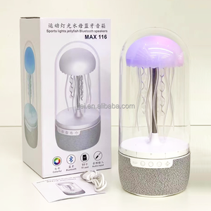 Jellyfish <span class=keywords><strong>Lava</strong></span> Light Up Lamp Speaker Portable Color Changing Speaker Box Best Loud BT Speaker para niños - Product Image 5