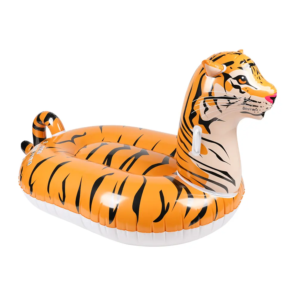 Factory OEM Tiger Animal Theme Water Inflatable Games Beach Float For Sale