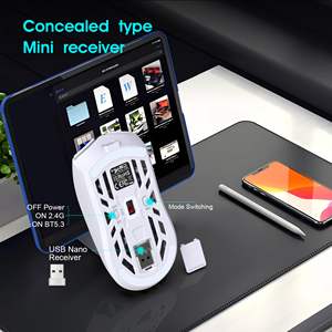 Ratón Inalámbrico 2.4G RGB para Juegos, Recargable Tipo-C, 500MAH - Product Image 3