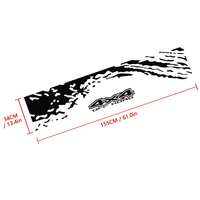 Autocollants de carrosserie pour pick-up 4x4 tout-terrain avec décorations extérieures - Vinyle PVC imperméable et écologique - Logo/Emblème
