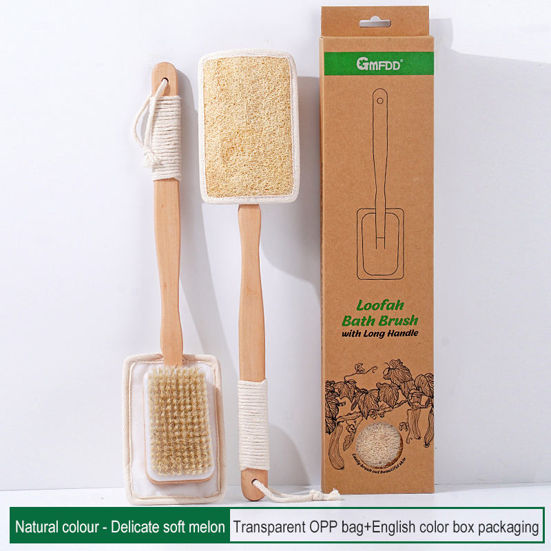 ใยบวบธรรมชาติเนื้อนุ่ม 1 ชิ้น/กล่องกระดาษคราฟท์