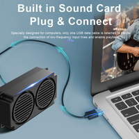 HOT HONK HK5018 Heimkino USB Mini-Lautsprecher 4D Surround Soundbar 5W Plug & Play Computer TV Stereo Musiksystem