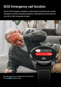 Montre connectée 2025 Health ET485 avec écran AMOLED de 1,43 pouce, appels SOS via Bluetooth, ECG, moniteur de fréquence cardiaque, suivi de la santé, tracker de forme physique - Product Image 4