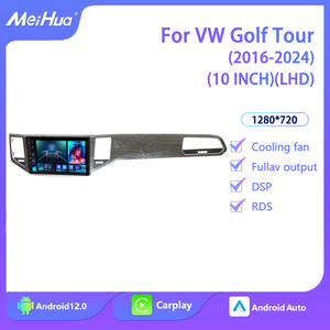 Meihua 10 pouces Android AUTO GPS stéréo pour lecteur DVD CarPlay USB amplificateur aide inverse pour <span class=keywords><strong>Volkswagen</strong></span> GOLF TOUR 2016-2024 - Product Image 2