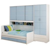 Maßgefertigte Holz-Schlafzimmermöbel mit Schönem Design für Einzel-, Doppel-, Kinder- und Jugendbetten 	 Ausziehbares Bett für Erwachsene für Zuhause und Hotel