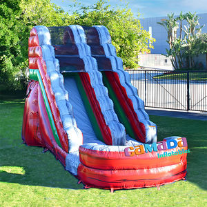 Château gonflable géant en PVC <span class=keywords><strong>de</strong></span> qualité commerciale avec toboggan aquatique et piscine pour loisirs et <span class=keywords><strong>jeux</strong></span> en plein air - Product Image 4