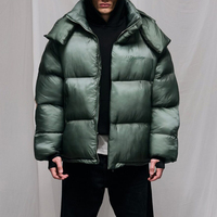 Vestes matelassées d'hiver personnalisées pour hommes, style designer, chaudes, à fermeture éclair, pour la vente en gros
