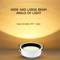 Sauvez votre lampe ronde plafonnier 50W argent or réflecteur intégré 200mm IP65 LED éclairage commercial