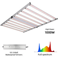 Serre pliable à intensité variable Spider Farm, 10 barres, 1000W, éclairage LED à spectre complet pour la culture