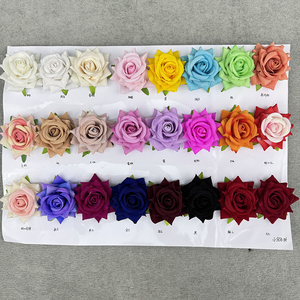 Rose artificielle en velours <span class=keywords><strong>de</strong></span> haute qualité, <span class=keywords><strong>petite</strong></span> tête <span class=keywords><strong>de</strong></span> rose, décoration d'intérieur pour mariage, fête à domicile, <span class=keywords><strong>fleur</strong></span> - Product Image 3