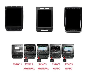 UPSZTEC Tesla Screen Android System Special DVD GPS Car Video Player for Ford F150 F250 F350 F450 F650 2015 2016 2017 2018-2021