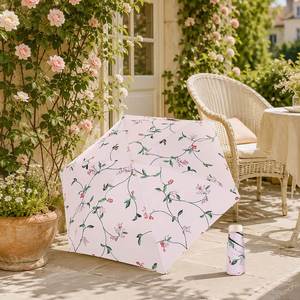 Nouvel Arrivage Mini Parapluie de Poche Pliant en Trois Sections à Motif Floral Entièrement Imprimé, Cadeau d'Affaires en Gros - Product Image 3