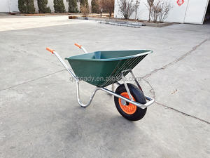 उच्च गुणवत्ता वाले स्टील व्हीलबाररो हैंडबैरो 160 किलोग्राम भार क्षमता उद्यान कृषि निर्माण औद्योगिक उपकरण - Product Image 4