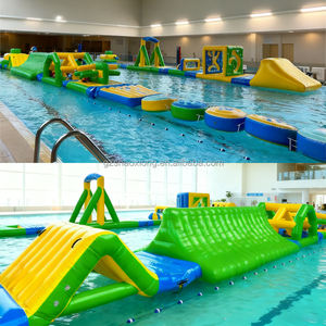 Circuito de Obstáculos Inflable Comercial para Agua, Equipo de Juego, Parque Acuático Inflable con Toboganes Flotantes - Product Image 3