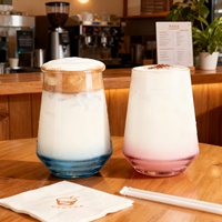 2025 Offre Spéciale 300ml Retro Rocks Tasse en verre pour les fêtes de restaurant et d'hôtel Luxe Lowball Wine Drinking Design