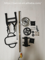 Kit d'essieu arrière de 810mm avec bras oscillant pour ATV Go Kart Karting UTV Buggy