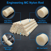 Barre en nylon MC sur mesure / Barre pleine en nylon moulé coupée sur mesure pour usage industriel