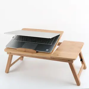 Table d'ordinateur portable pliable multifonction réglable pour lit Bureau de lit portable