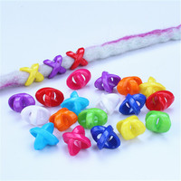 Perles colorées en plastique à gros trous, à remontée rapide, pour dreadlocks, bijoux capillaires, perles intercalaires pour tresses, perruques et accessoires capillaires DIY