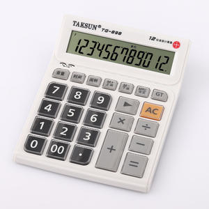 Calculatrice de bureau Dexin TG898 à 12 chiffres avec fonction vocale, double alimentation, blanche, calculatrice à usage général - Product Image 3