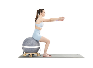 Chooyone Logo personalizzato palla Fitness con copertura in tessuto per Pilates Yoga equilibrio esercizio vari scopi Fitness attrezzature - Product Image 5