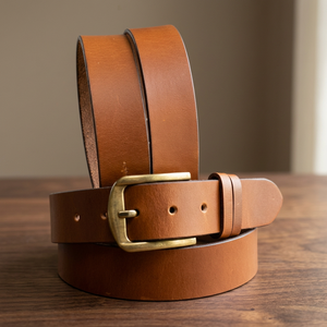 Steel Casual Belts Vintage Square Fashionable 100% Genuine Leather Waterproof Eco-Friendly Floral Pattern Latest Arrival Finest - Product Image 1