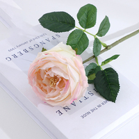 Echt Aussehende Feuchtigkeitsspendende Künstliche Austin-Rosen Blumenstiele Künstliche Rosenstiele Seidenrosen für DIY Hochzeit Party Dekoration