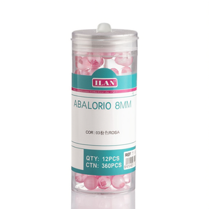 Ilan Abalorio Perline rosa da 8 mm per la creazione di gioielli - Product Image 2