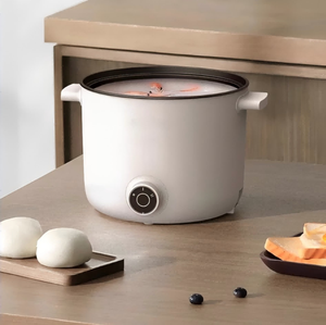 Casserole électrique, poêle à frire antiadhésive de 1,2 L, cuiseur rapide pour nouilles, mini-casserole pour steak, œufs, riz frit, soupe avec réglage de la puissance - Product Image 3
