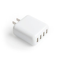 Chargeur mural USB 25W 5A 4 ports, chargeur de voyage multi-ports, station de charge, chargeur USB 4 ports pour téléphone portable LSN-2026AD02