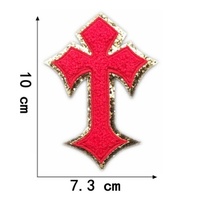 Gros Beaucoup De Couleurs Chenille Chrome Coeurs Croix De Fer sur Des Écussons Brodés