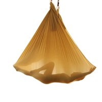 KG684 Hamac de yoga aérien pliable portable pour l'extérieur, chaise suspendue, chaise longue de camping intérieure/extérieure en polyester, logo personnalisé OEM