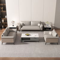 Ensemble de Canapé de Luxe Léger Style Moderne, Combinaison de Mobilier Simple pour Salon et Bureau d'Affaires