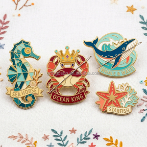 En gros, porte-aiguilles magnétiques en émail et métal, personnalisés, assortis, avec motifs Flamant rose, Toucan, Tortue, Chat, à aimant puissant, pour souvenirs - Product Image 5