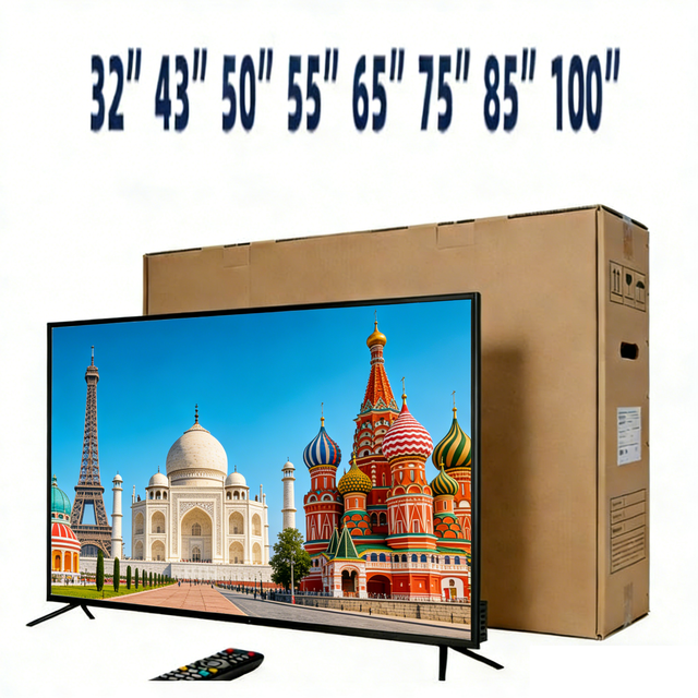 Factory OEM 19/32/40/43 Inch LED Flat Screen Hotel TV Customizable 4K HDTV Smart LCD TV