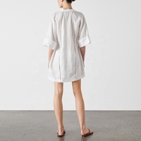 Baju Wanita Kancing Depan, Baju Wanita Putih Kasual Mini