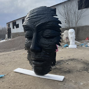 Ngoài trời hiện đại lớn trừu tượng người phụ nữ khuôn mặt nghệ thuật điêu khắc bức tượng đồng tùy chỉnh brass trang trí kim loại thép không gỉ bức tượng - Product Image 3