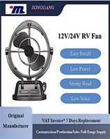 Kipas Ventilasi RV Berkualitas Tinggi OEM, Mudah Dipasang, 12 dan 24V, 360 Derajat, Hitam atau Putih dengan Remote Control