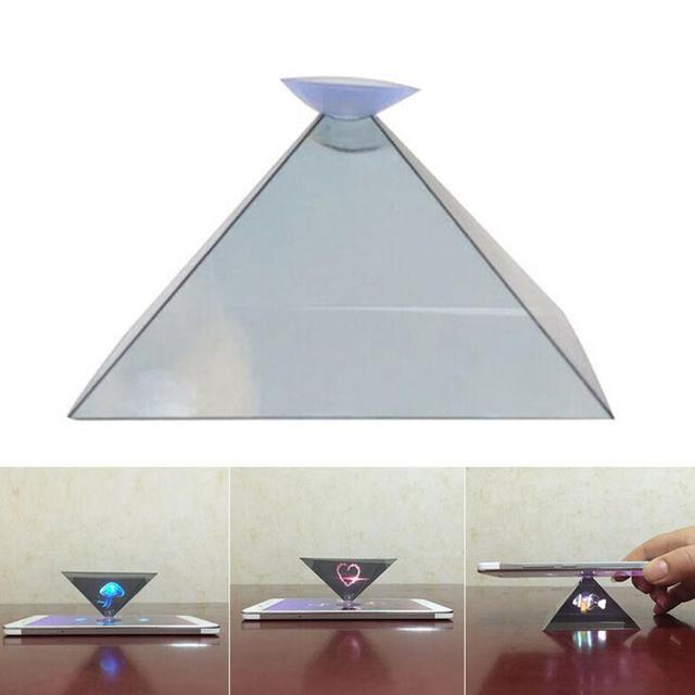 Smartphone Hologram Advertise 3D Holo Box Holographic Pyramid Phone Type Tablet Box Showcase Display Mobile for Iphone Huawei