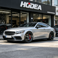 Jantes forgées noires mates à 6 branches de 18/19/20/21/22 pouces, jantes en alliage monobloc concaves profondes personnalisées pour BMW, Mercedes, Audi