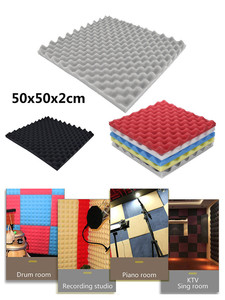 Egg Crate Foam Sound Foam Egg Crate Shape Soundproof Sponge Diffusers Drum Room Absorption Treatment Wall Sound Foam Pad