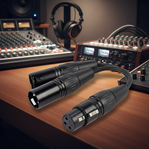 สายแยกสัญญาณ <span class=keywords><strong>XLR</strong></span> รุ่น YC024 สำหรับมืออาชีพ, สาย <span class=keywords><strong>XLR</strong></span> ตัวเมียเป็น <span class=keywords><strong>XLR</strong></span> ตัวผู้ 2 ตัว สำหรับการบันทึกเสียงในสตูดิโอและการแสดงสด - Product Image 6