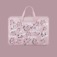 Funda para Portátil de Cuero Vegano PU Orgánico Genuino de 15'' para Adolescentes, con Diseño Moderno de Múltiples Bolsillos y Correa para Equipaje