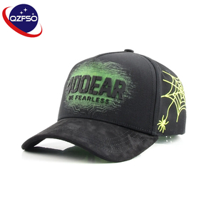 QZFSO Vente en gros de casquettes personnalisées en coton à visière incurvée, casquettes snapback style 'Dad Hat', casquettes de baseball à 5 panneaux avec impression 3D 'A-Frame' - Product Image 1