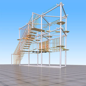 アウトドアチャレンジタワーアドベンチャーパークロープクライミング用品ハイロープコース遊び場 - Product Image 4