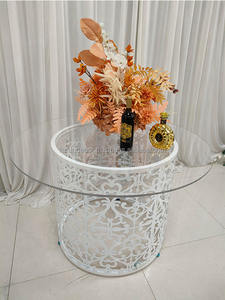 Furun White Wedding Ceremony Table Banquet Mesas de acero inoxidable para decoración de bodas - Product Image 2