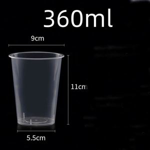 Gobelet en plastique jetable personnalisable avec logo et taille, de bonne qualité, transparent, adapté pour les fêtes à domicile et l'utilisation en intérieur - Product Image 2