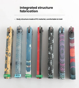 Halloween Training Butterfly Knife Swinging Knife Fancy Plastic Folding Knife Safe Transparent Practice Butterfly Knife - Product Image 4