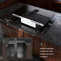 Kompor Induksi Built-in OEM dengan Ventilasi dan Penghisap Asap Terintegrasi