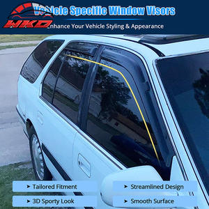 Pare-pluie en acrylique pour Honda Accord 90-93 4 portes, déflecteur de vent, protection des vitres latérales des portes de voiture, 4 pièces - Product Image 3